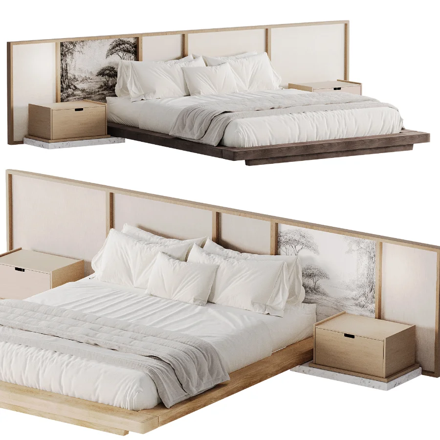 Japandi Double Bed 01 Image 4