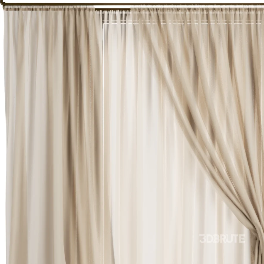 Silk and Cotton Curtain Set 120 Image 5