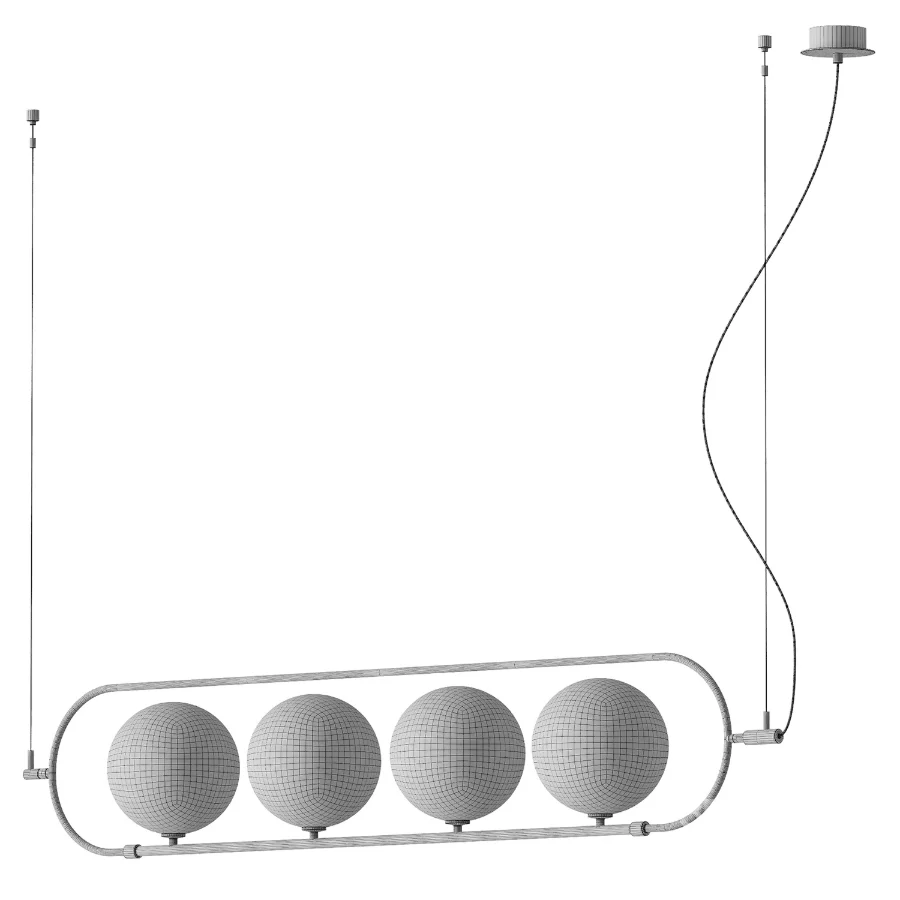 Abbacus pendant long lamp by Aromas Image 1