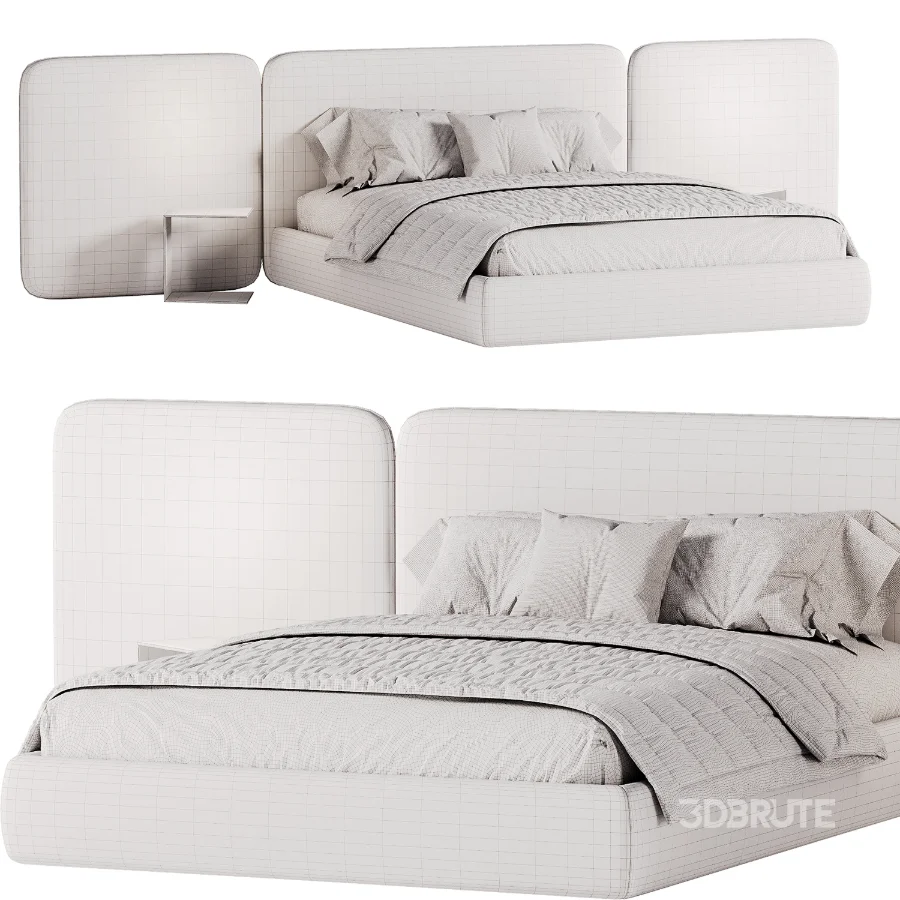 Modern Double Bed 02 Image 2
