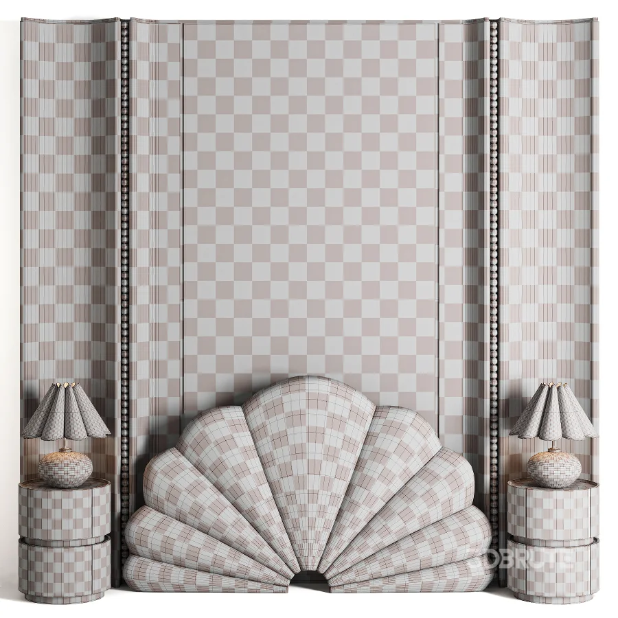 Vintage Crane Bed Set05 Image 4