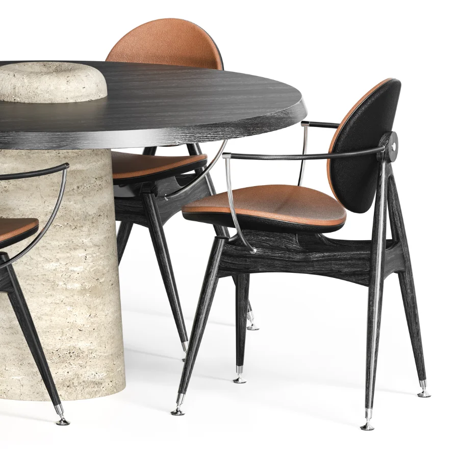 DINING TABLE WITH 4 CHAIRS Image 4