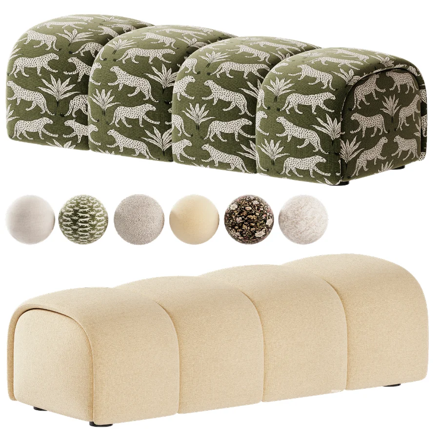 Ruffle Pouf Image 5