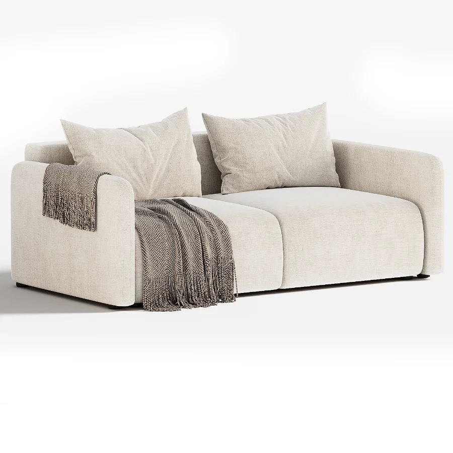 Straight sofa Kartos Velvet by divan Image 1