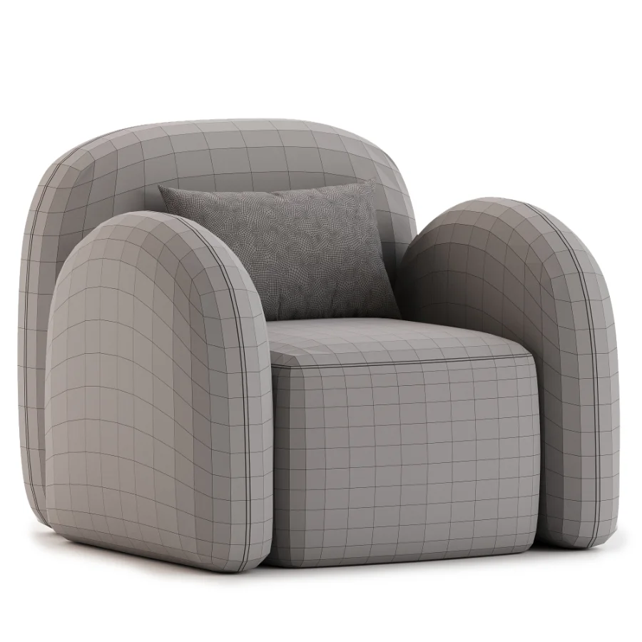 Flair Nina Boucle Teddy Accent Chair Image 5