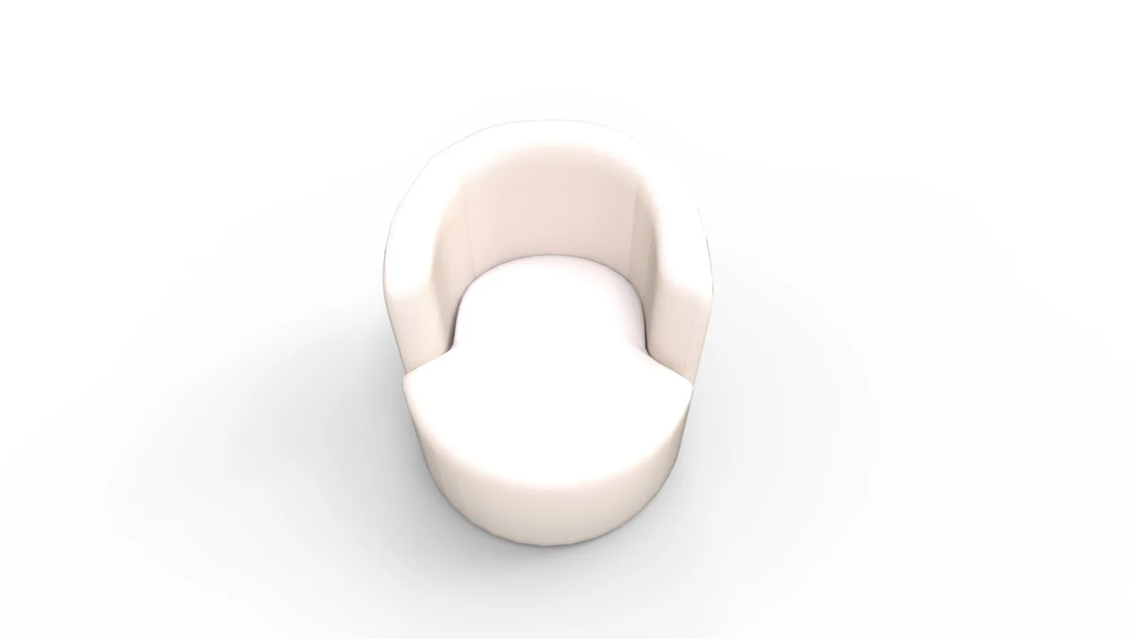 Tub Swivel Chair Talc Linen Image 1