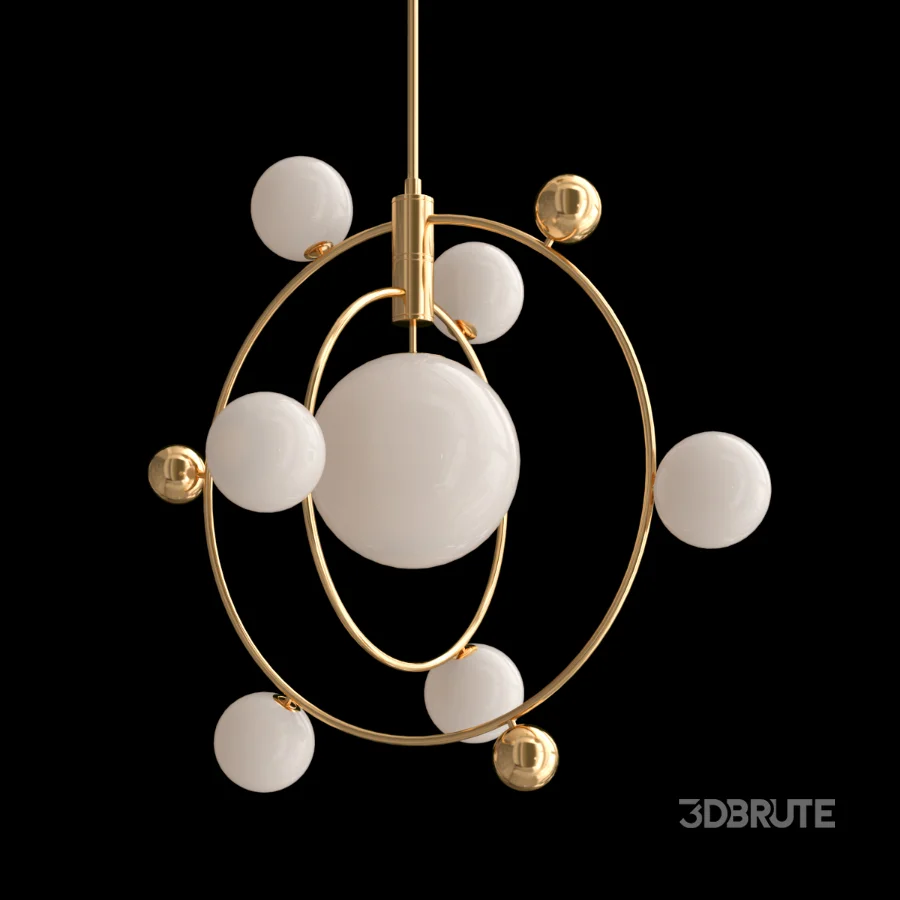 Contemporary Metal Chandelier Image 2