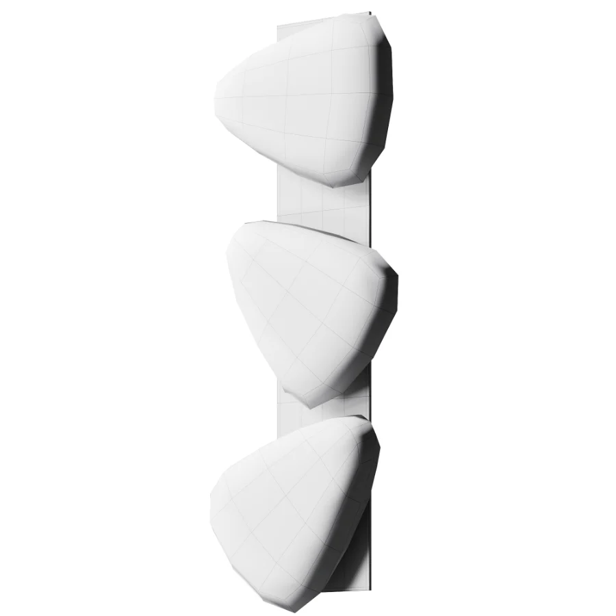 Modern Organic Glass Wall Lamp Image 4