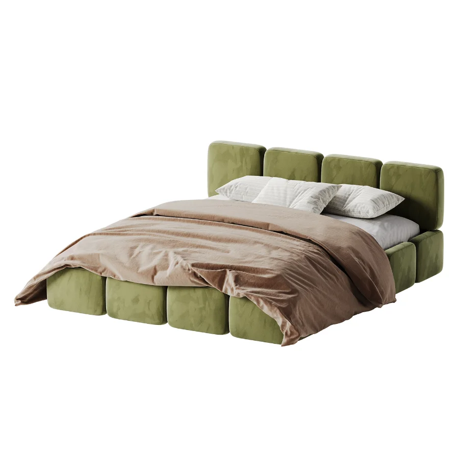 Letto Imbottito in Bucle Tayla Bed by Westwing Image 4