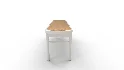 Amhir Wood Storage Bench - Thumbnail 3