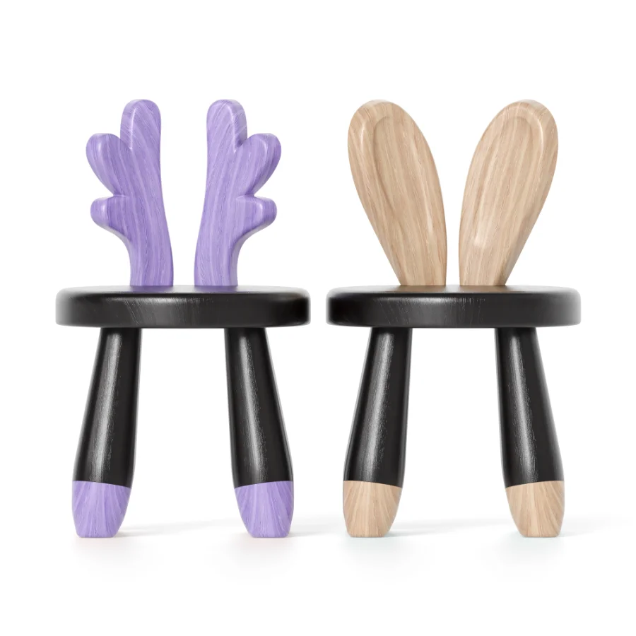 WOODEN ANIMAL CHAIR & TABLE Image 5