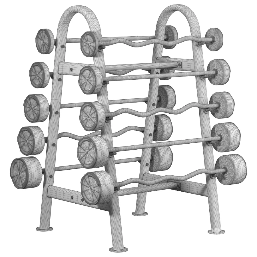Fixed_Barbell_Rack Image 7