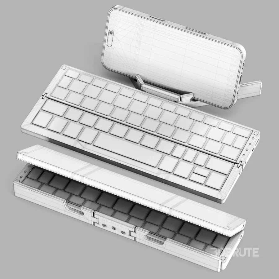 Bluetooth Keyboard Foldable Image 7