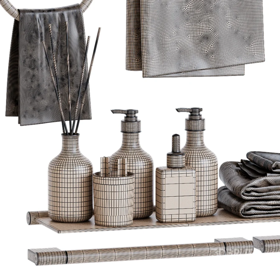 Decorative Bathroom Set 07 Image 6