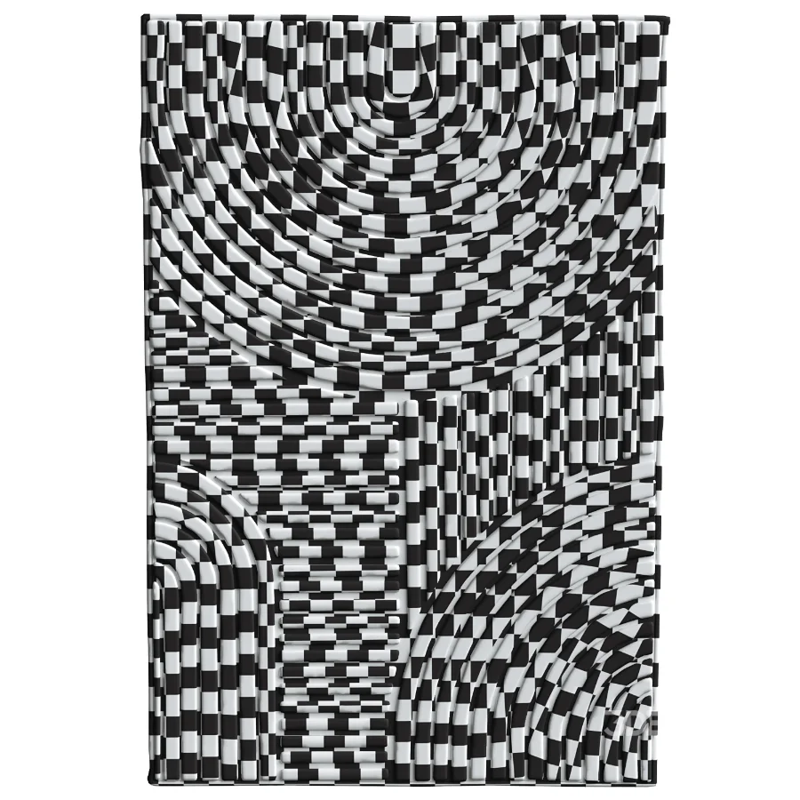 Embossed arches tufted rug Image 7