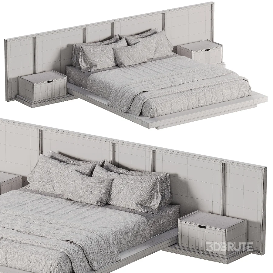 Japandi Double Bed 01 Image 5