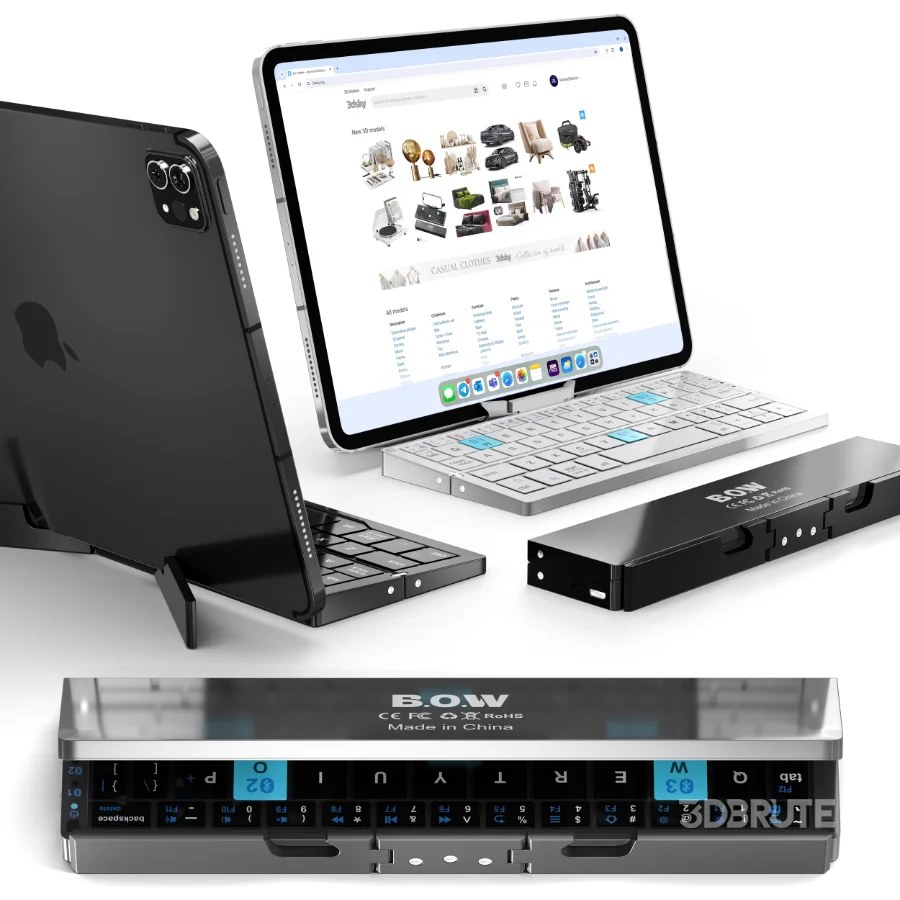 Bluetooth Keyboard Foldable iPad Pro Image 3