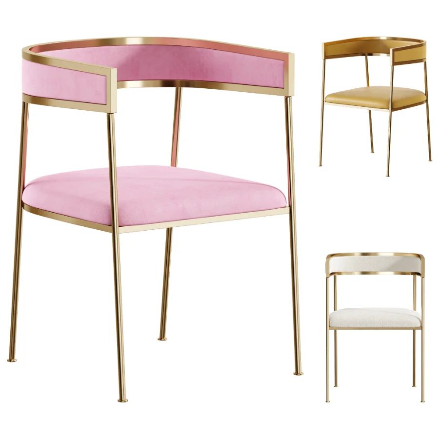 Glam Velvet Dining Side Chair Image 1
