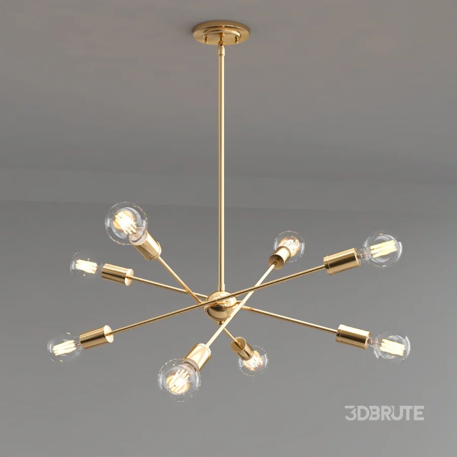 BOKT Luxury Copper Chandelier Image 1