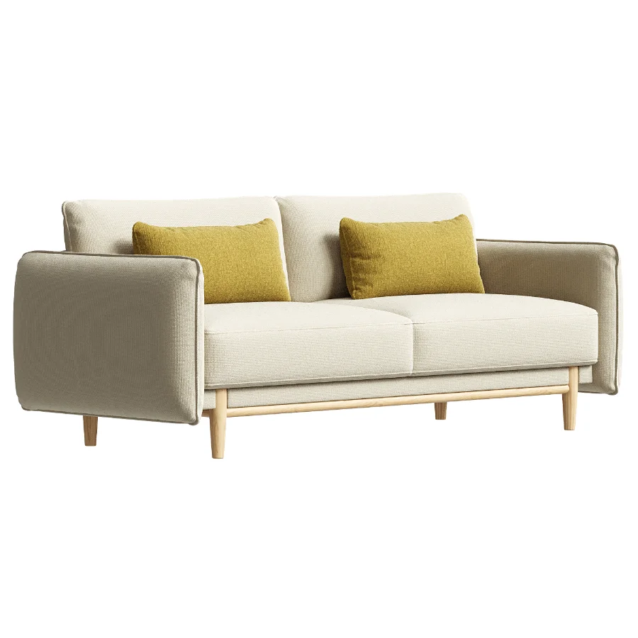 Louie 3 Seat Sofa Grey Linen Image 4