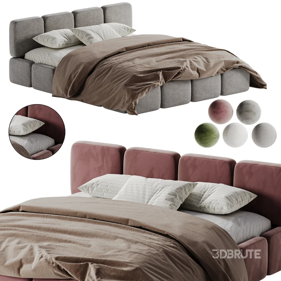 Letto Imbottito in Bucle Tayla Bed by Westwing Image 5