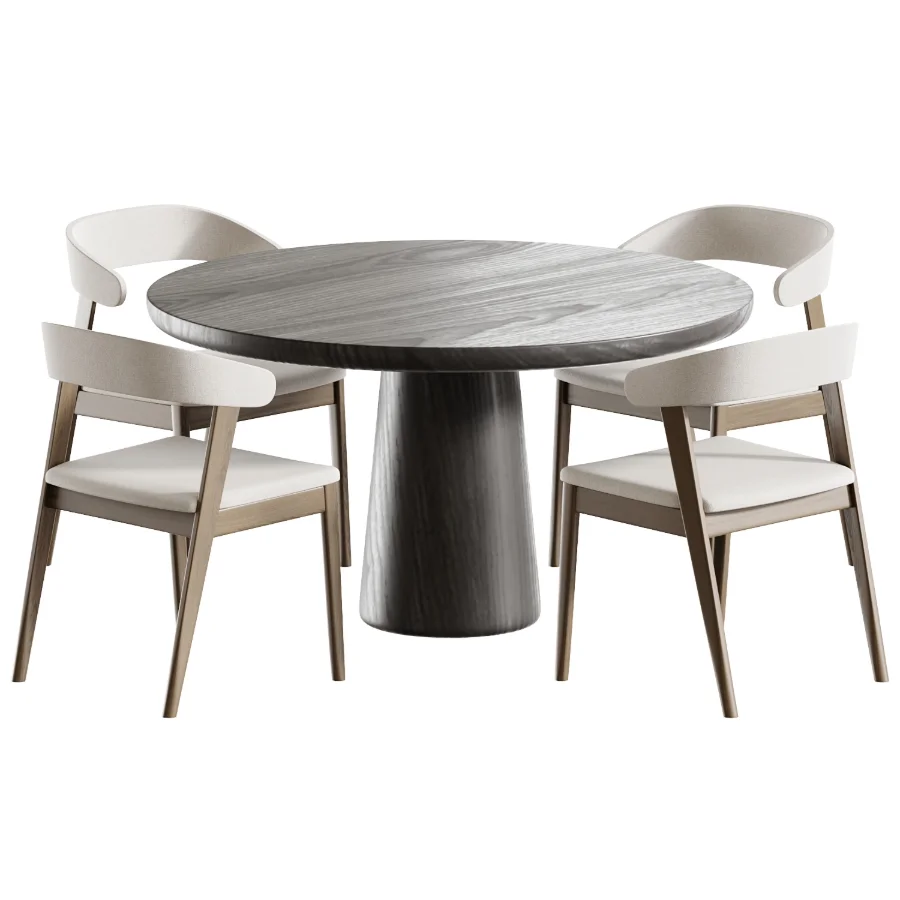 Wooden kitchen chair and Dining table Makoto Image 2