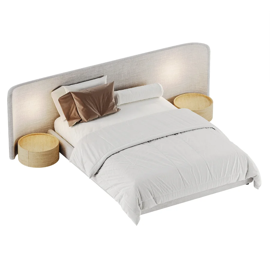 Japandi Double Bed Image 1