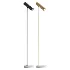 Thames Brass And White Floor Lamp - Thumbnail 1