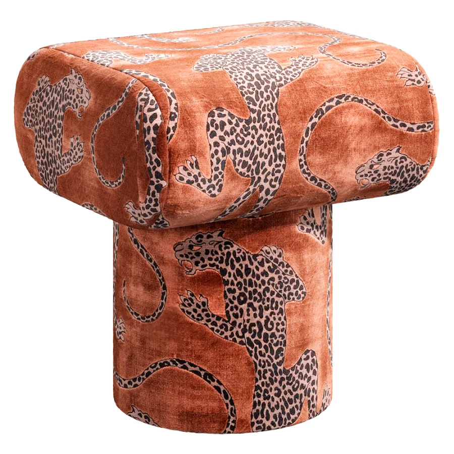 Pouf Plum Boucle Blue Image 6