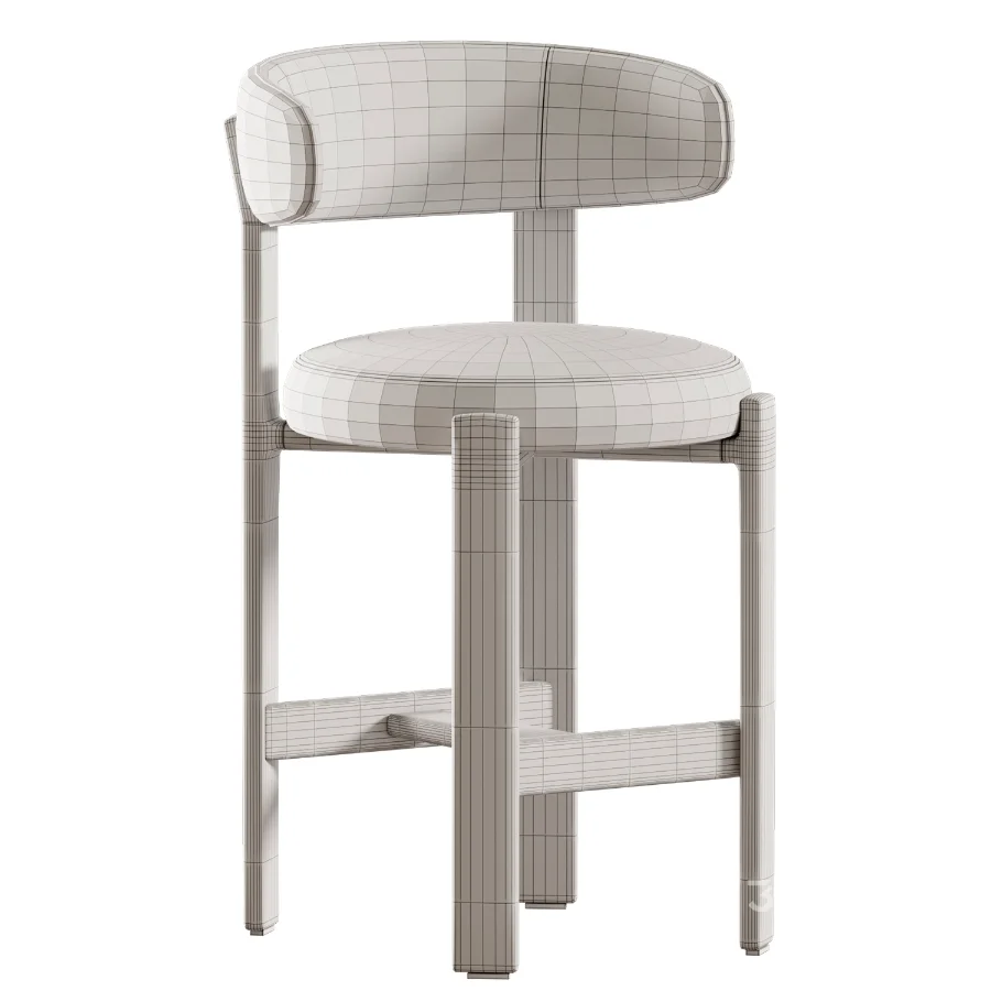 Granite Stool By Kave Home Image 1
