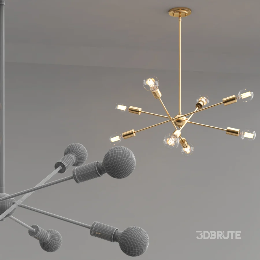 BOKT Luxury Copper Chandelier Image 4