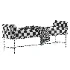 Bolster White Bench - Thumbnail 7