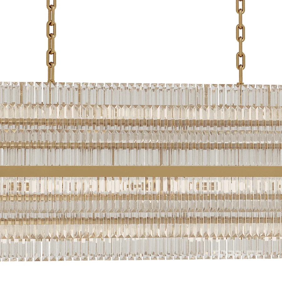 Vienna Linear Crystal Chandelier Image 3