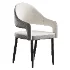Nordic Style Metal Chair Open Back Dining Arm Chair - Thumbnail 3