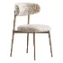 Modern Faux Leather Backrest Dining Chair with Oak Wood Legs - Thumbnail 4