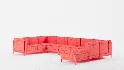 Bouffard Melrose Modular U Shape Sectional with Ottoman - Thumbnail 9