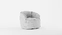 Tub Swivel Chair Sand Velvet - Thumbnail 11