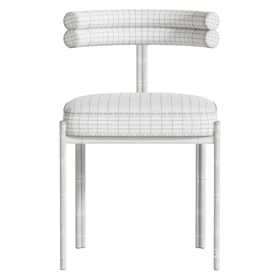 Industrial Velvet Dining Room Chair Image 9