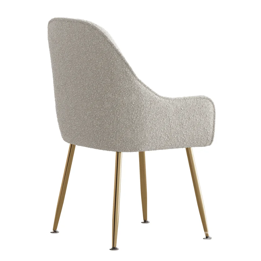 Scandinavian Style Metal Dining Chair Image 6