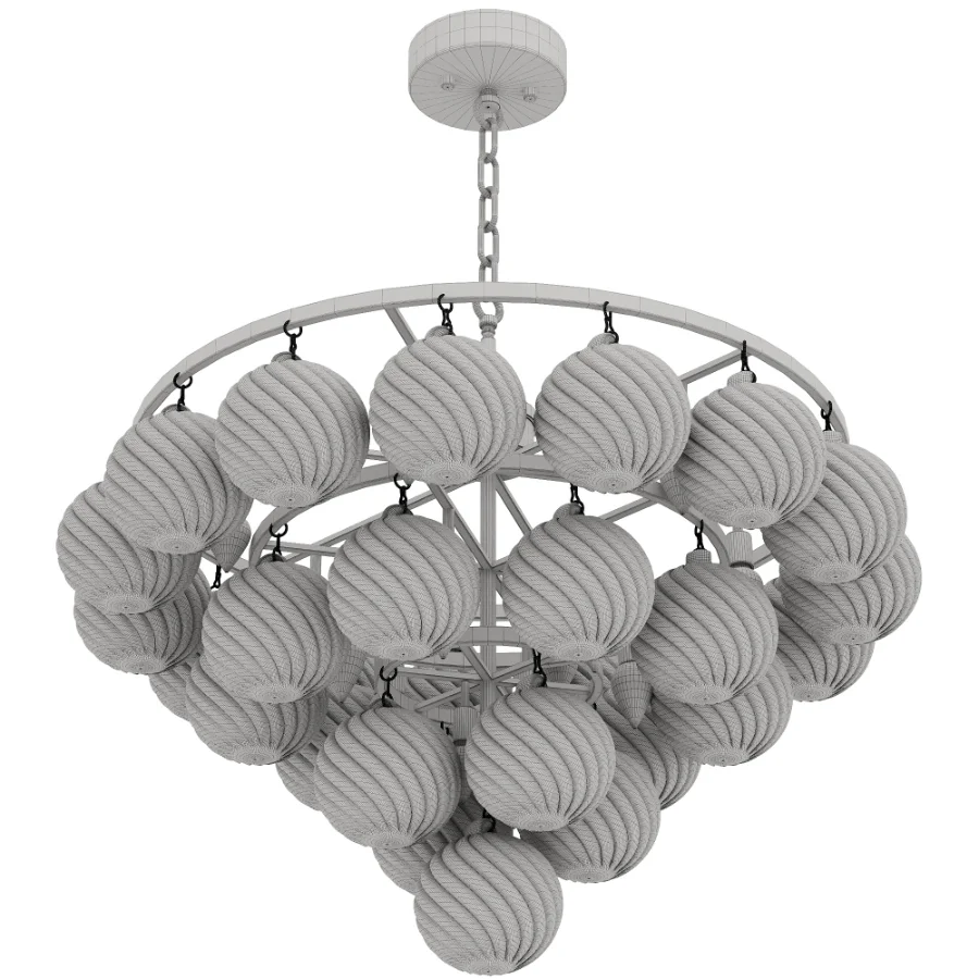 Yader Tiered Bubble Chandelier Image 4