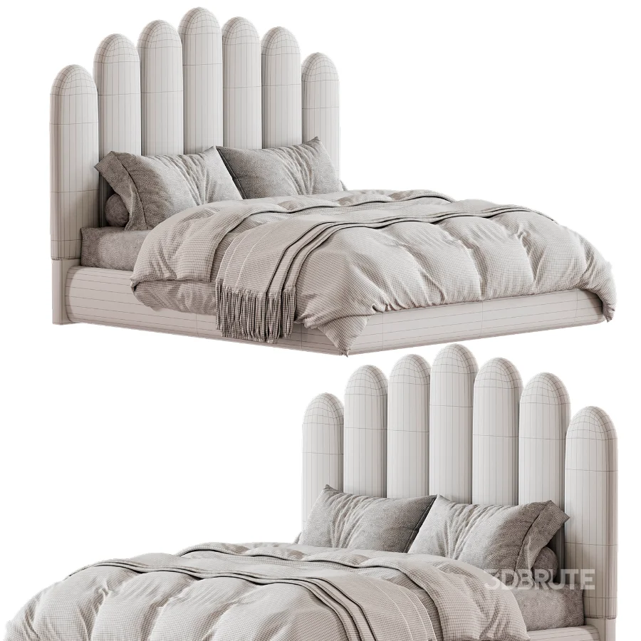 Liel Velour Bed Divan Image 5