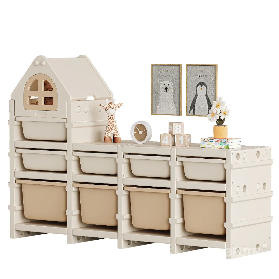 Toy shelving PTSTW9CL 9 boxes Image 4