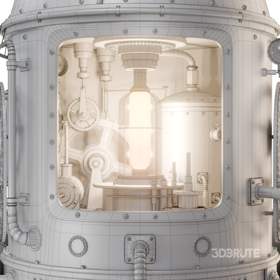 Steampunk Engine Game Ready Asset Image 11