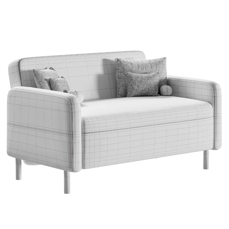 Straight sofa Fils Mini 120 Velvet Terra Image 3
