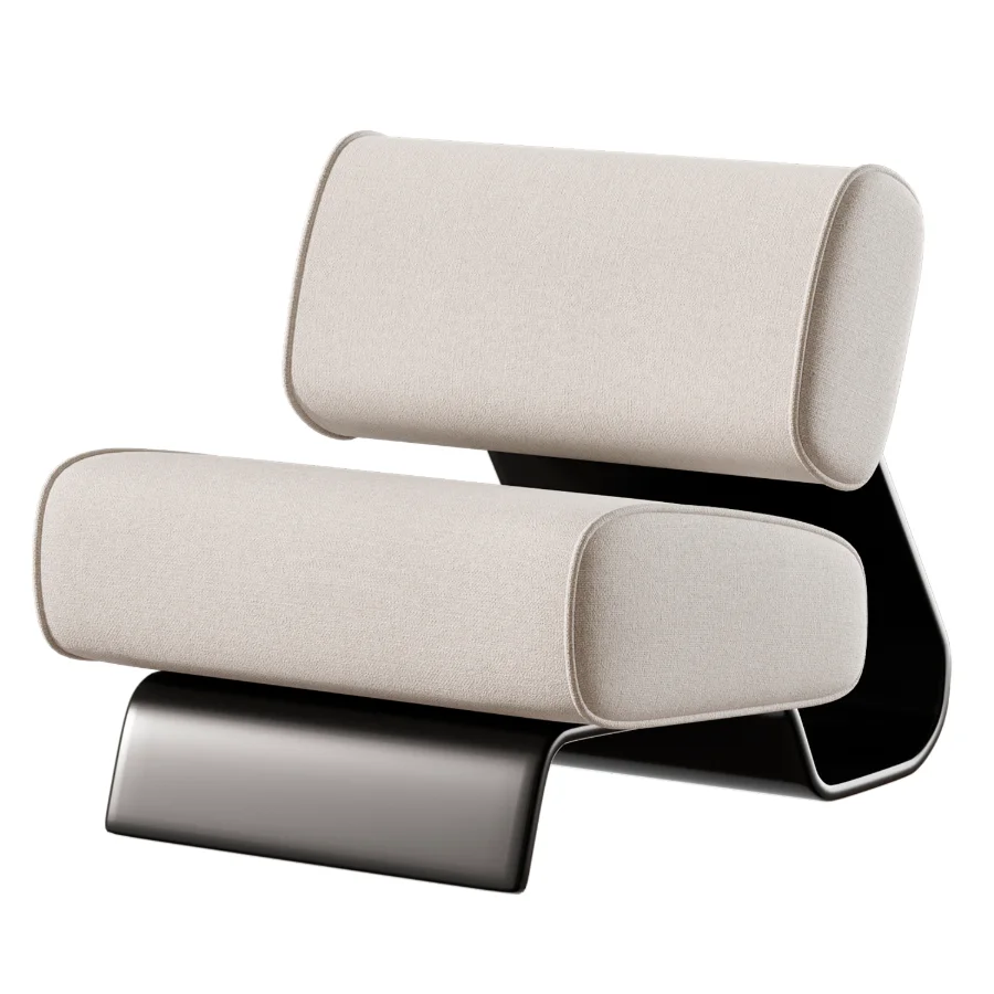 Fabric Lounge Chair Image 3
