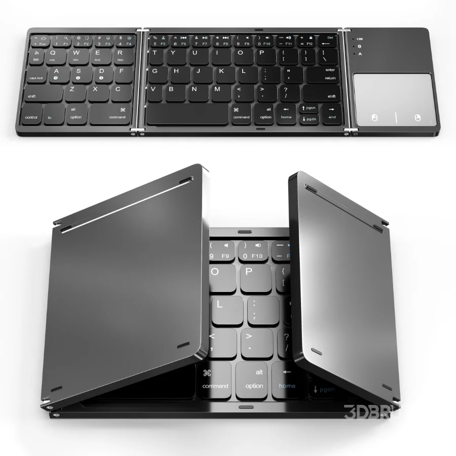 Portable Wireless Bluetooth Folding Keyboard Image 3