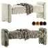 Caliste Ivory Bench - Thumbnail 1