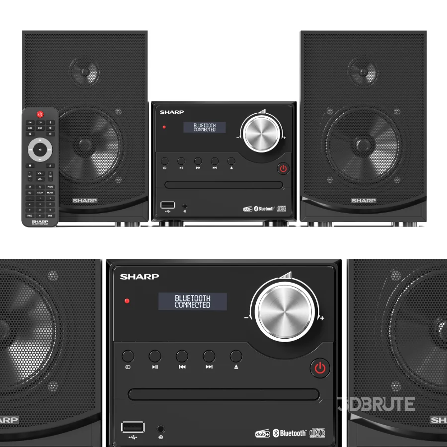 Sharp XL-B512 Wireless & Bluetooth Audio Image 2