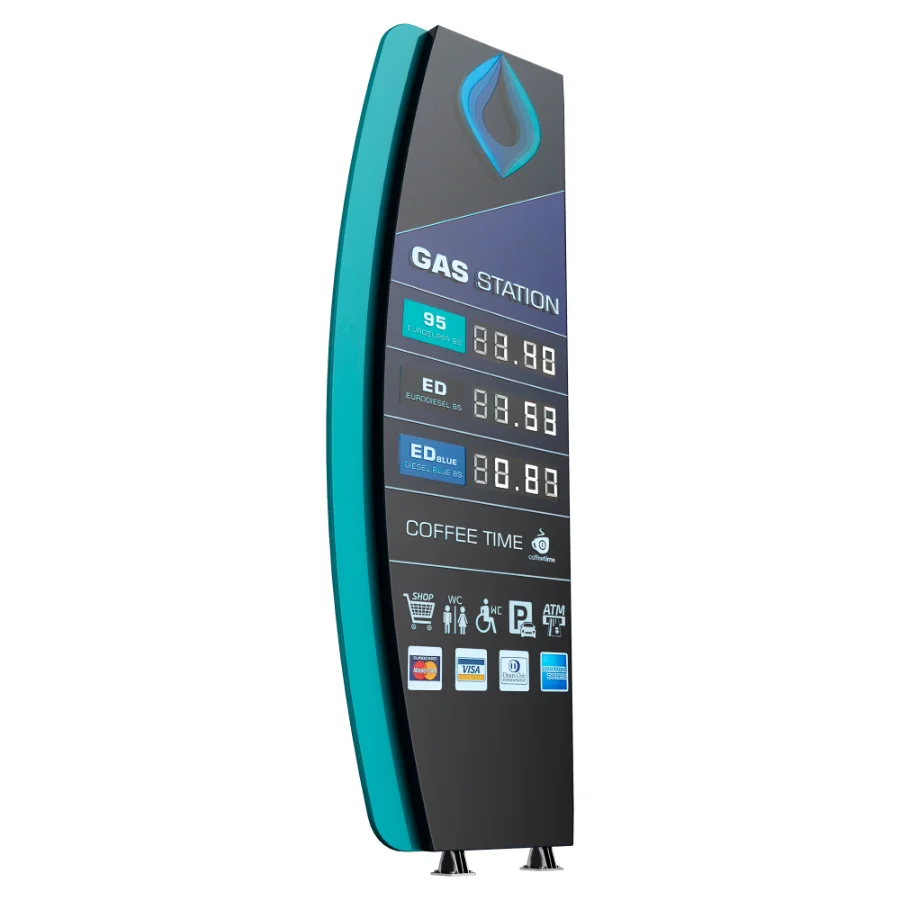 Gas station price sign Image 3