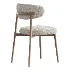 Modern Faux Leather Backrest Dining Chair with Oak Wood Legs - Thumbnail 6